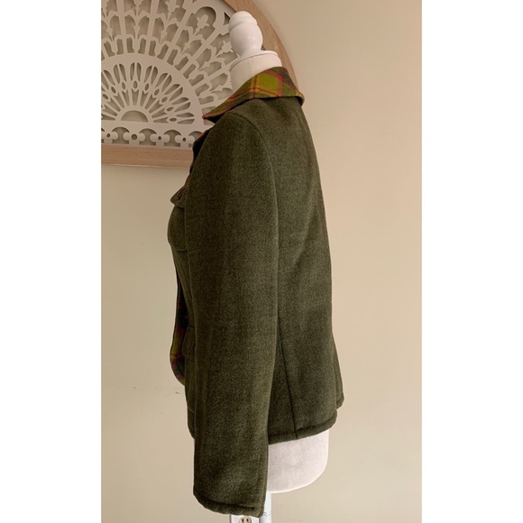 Abercrombie & Fitch Plaid Fitted wool blazer size small - Picture 2 of 13